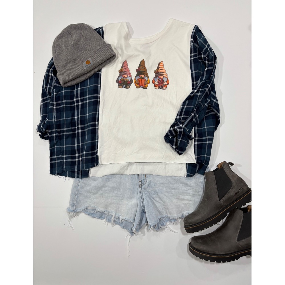 Campfire Shirt Upcyled Handmade